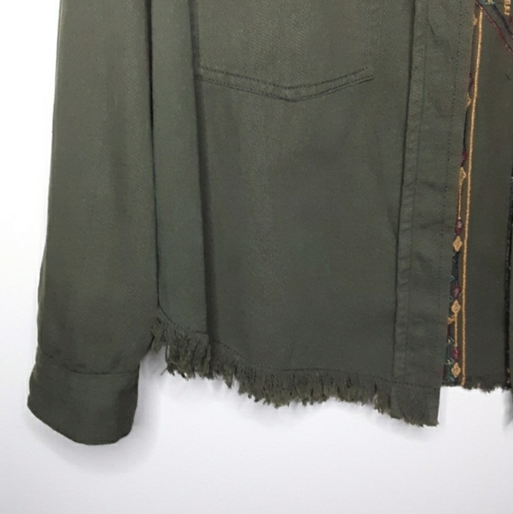 Beautiful Stories Embroidered Twill Shirt Jacket - Picture 4 of 8